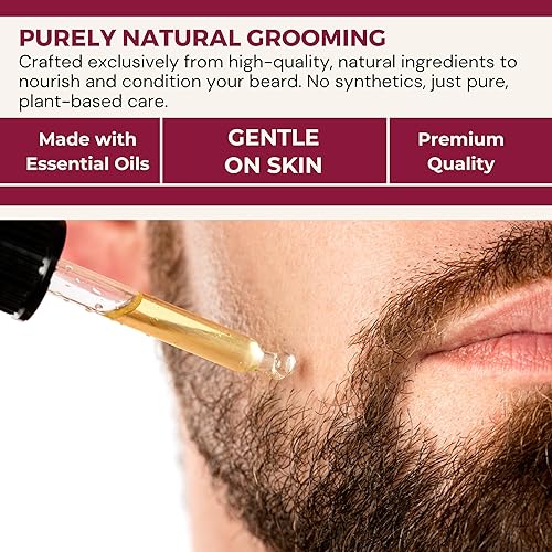 Miniatura 2 de Aceite para barba: Aceite potenciador de barba para cita nocturna - Aceite prémium para barba - 1 oz (1.0 fl oz)