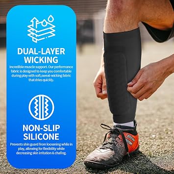 Shin Defender Kids Soccer Shin Guards for Ages 46, Lightweight Youth Football Shin Pads with Comfortable Fit, Protective Leg Guards for Toddlers & Young Players
