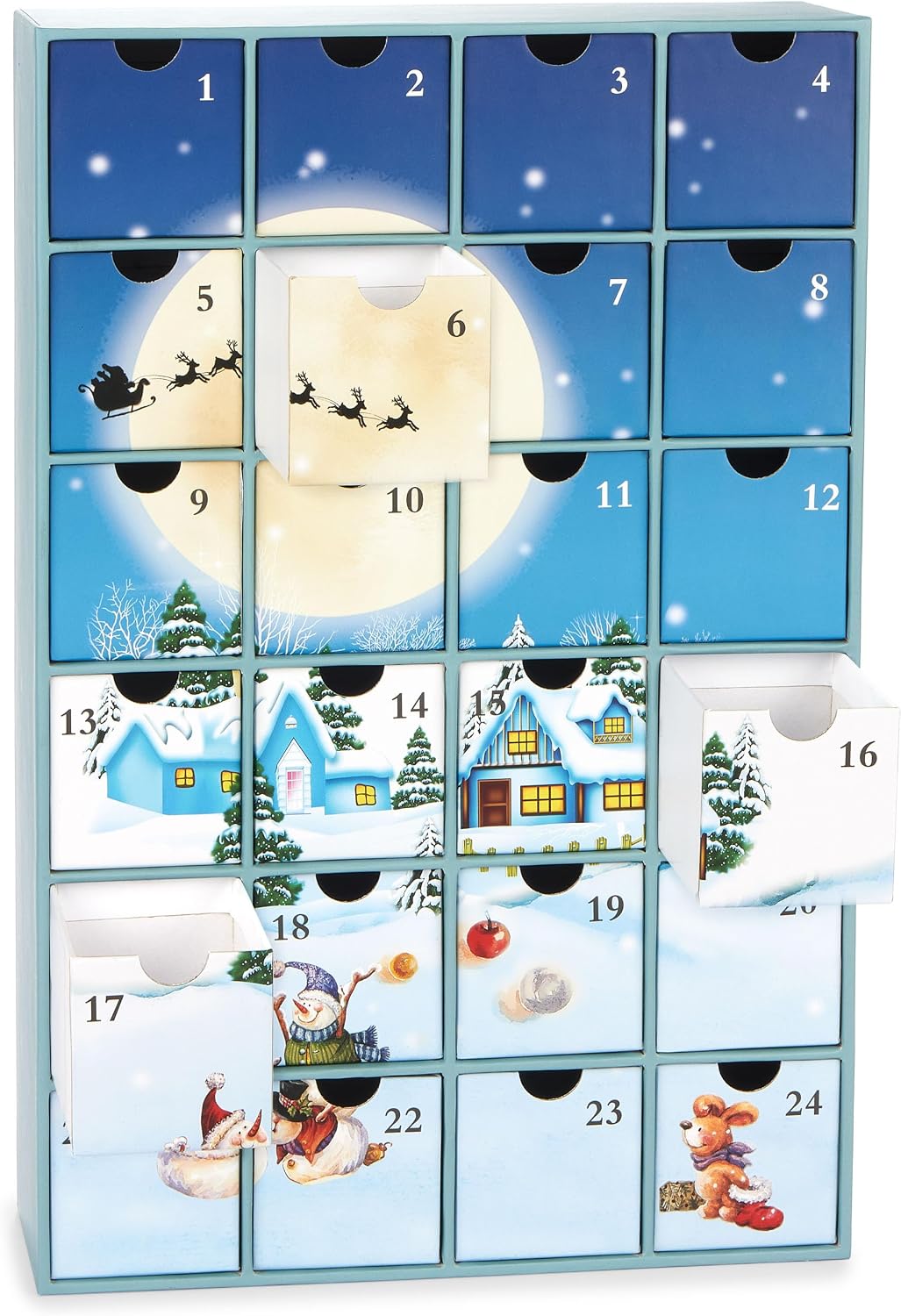 BRUBAKER Calendrier de l'Avent à Remplir Village de Noël sous la — free download