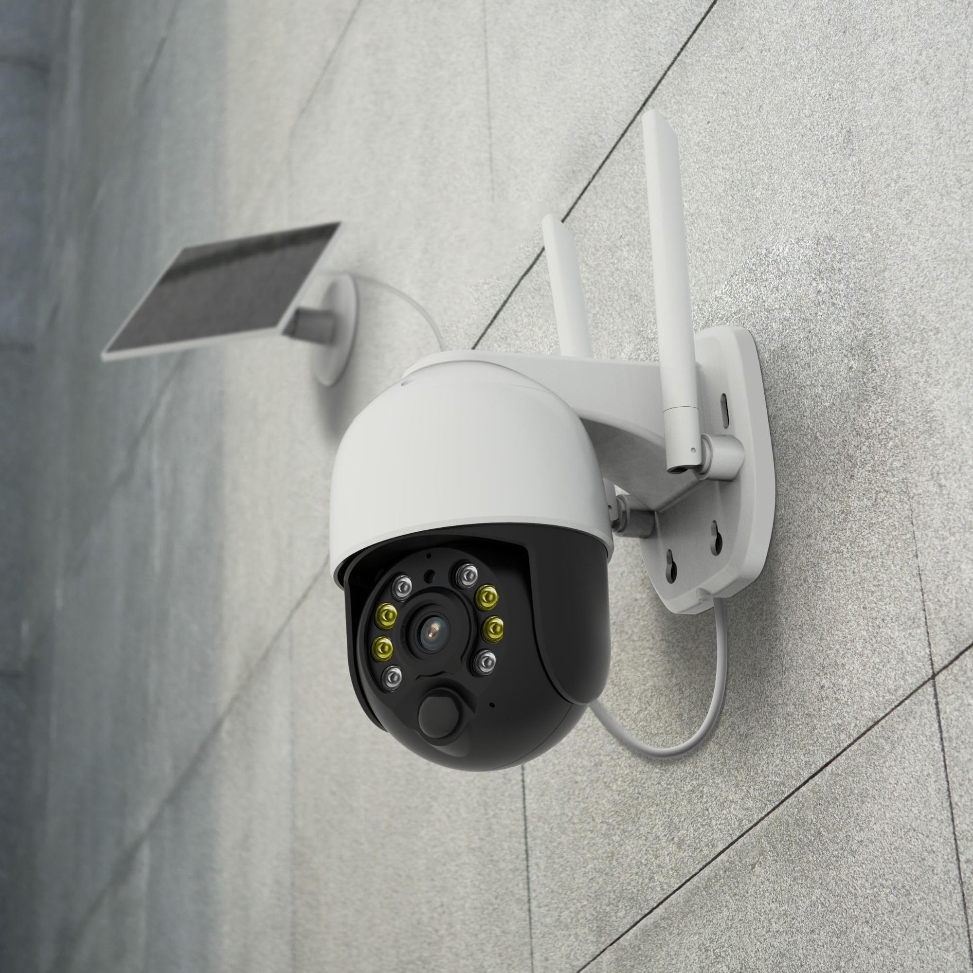 Foscam B4 - Wodoodporna zewnętrzna kamera IP 4 MP WiFi Panel Słoneczny