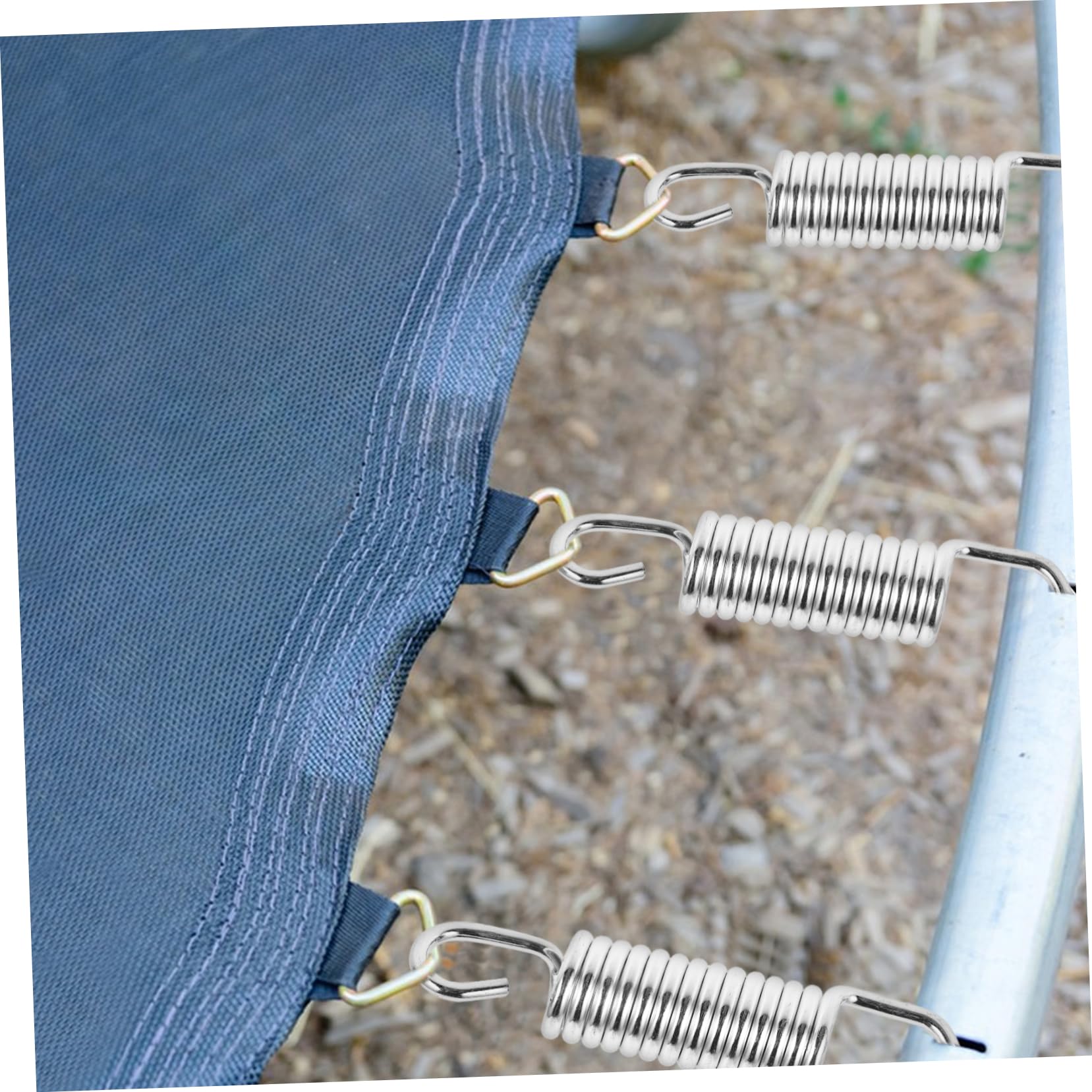 Kisangel Verzinkte Trampolinfedern Ersatzteile aus Stahl mit T-Haken Robuste Zugfedern für Outdoor Trampoline und Sprungmatten für Zuhause und Parks