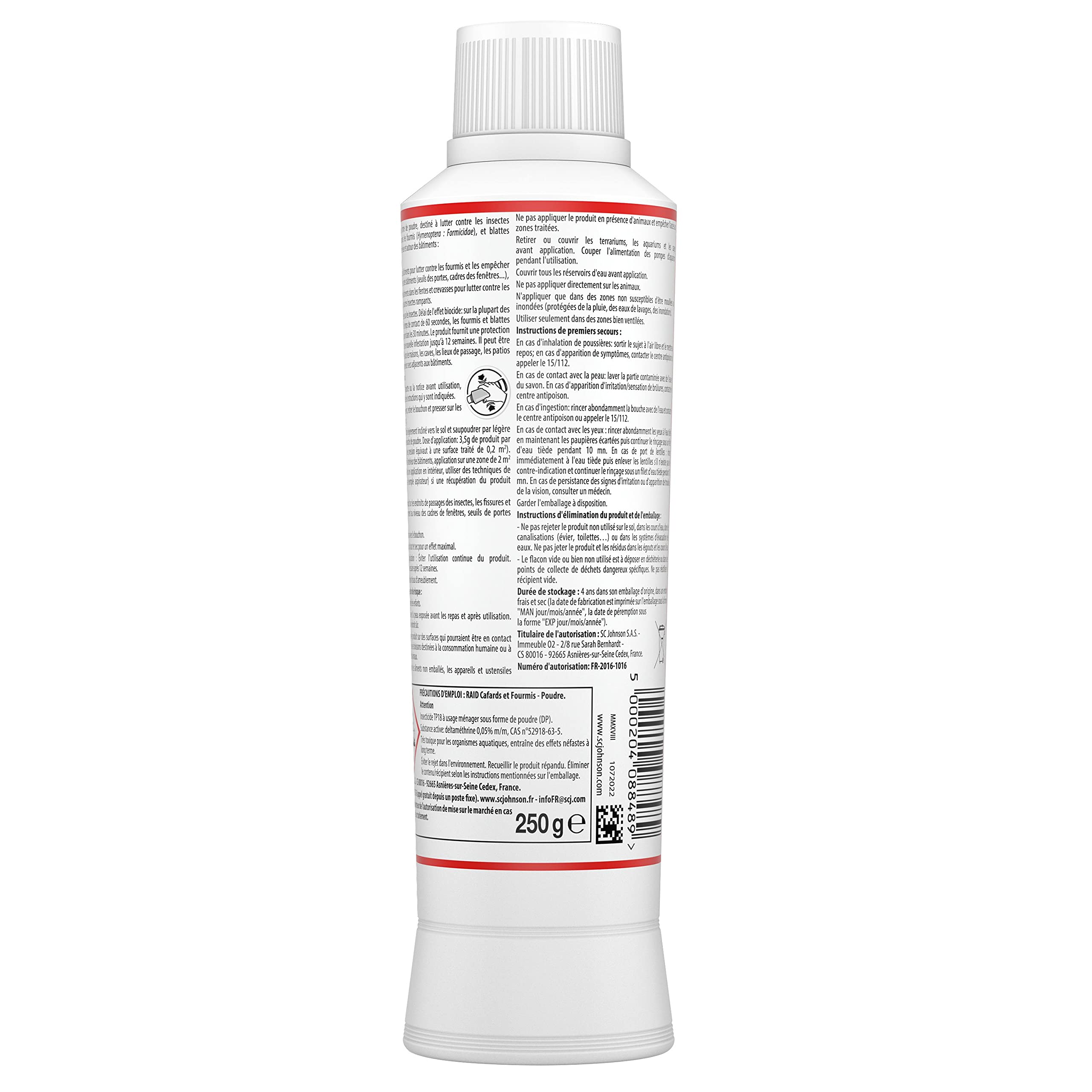 Raid Cafards et Fourmis 250g