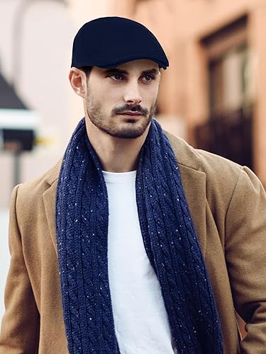 Miniatura 7 de KUTTOR 6 Piezas Hombres Newsboy Gorras Gatsby Cabbie Conducción Caza Gorra Newsboy Gorra Plana Sombreros Irlandeses