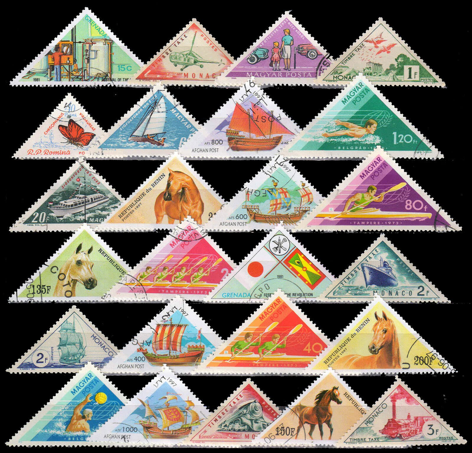 Stampex Isc Triangular Stamps, 25 Different Stamps From Worldwide, All Genuine Postage Stamps On Various Themes, Triangle Shaped Stamps Stampex, Multicolor (B09CMZMR1X) Amazon Price History, Amazon Price Tracker