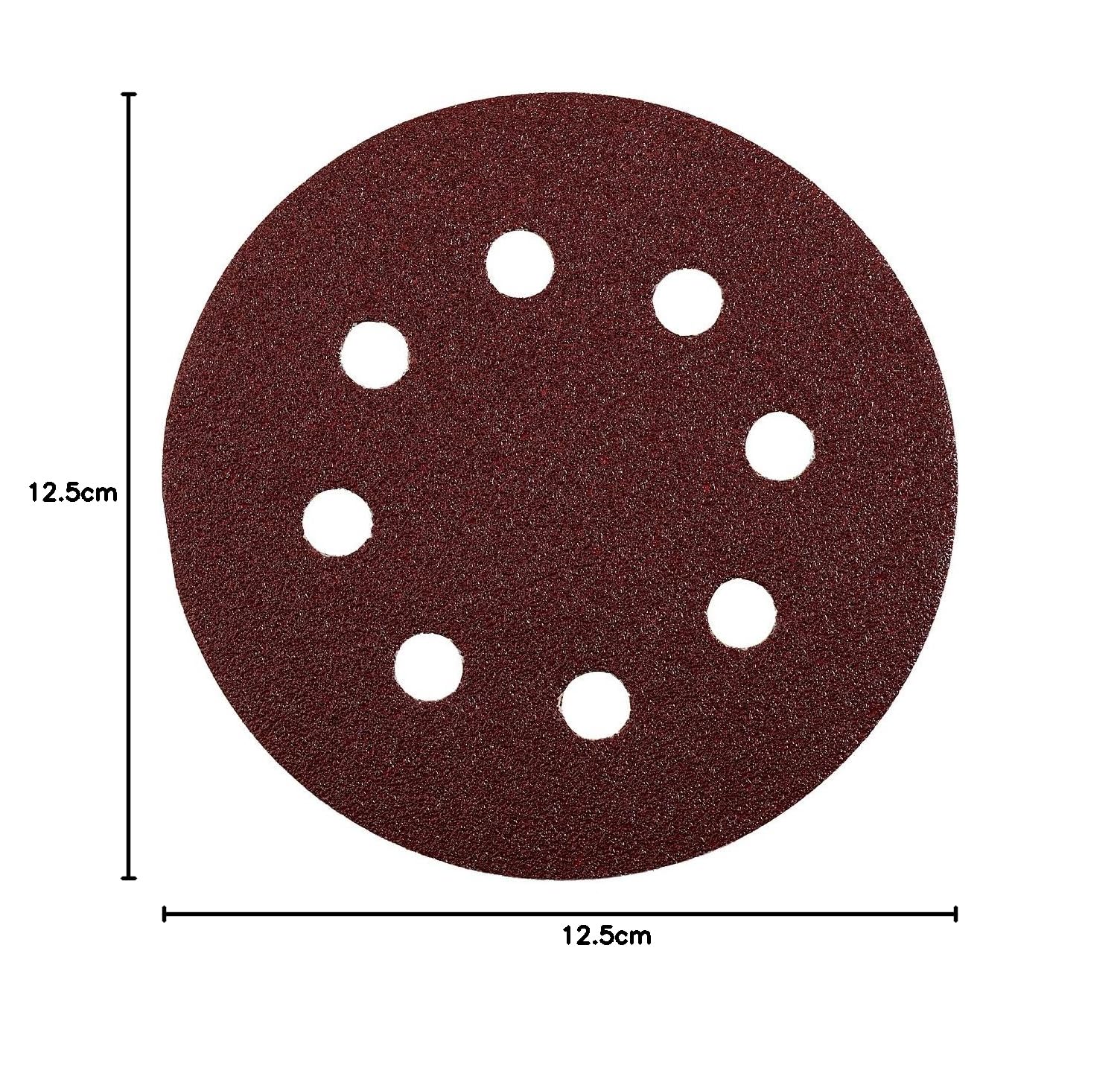 Produktbild von Kwb Schleifscheibe 125 Mm – Körnung 80, Edelkorund, Klettverschluss, Für Holz Und Metall