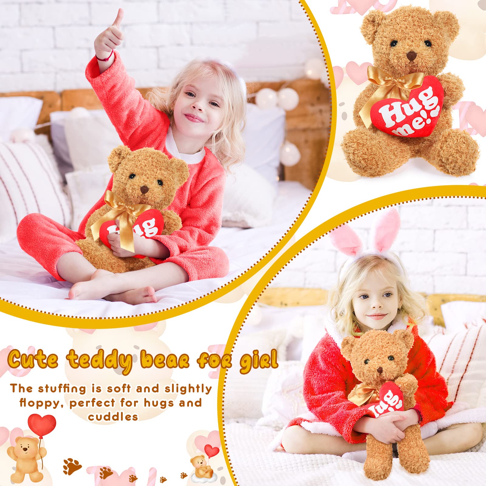 Amazon.co.jp: 8個 11.8インチ バレンタインデー クマのぬいぐるみ
