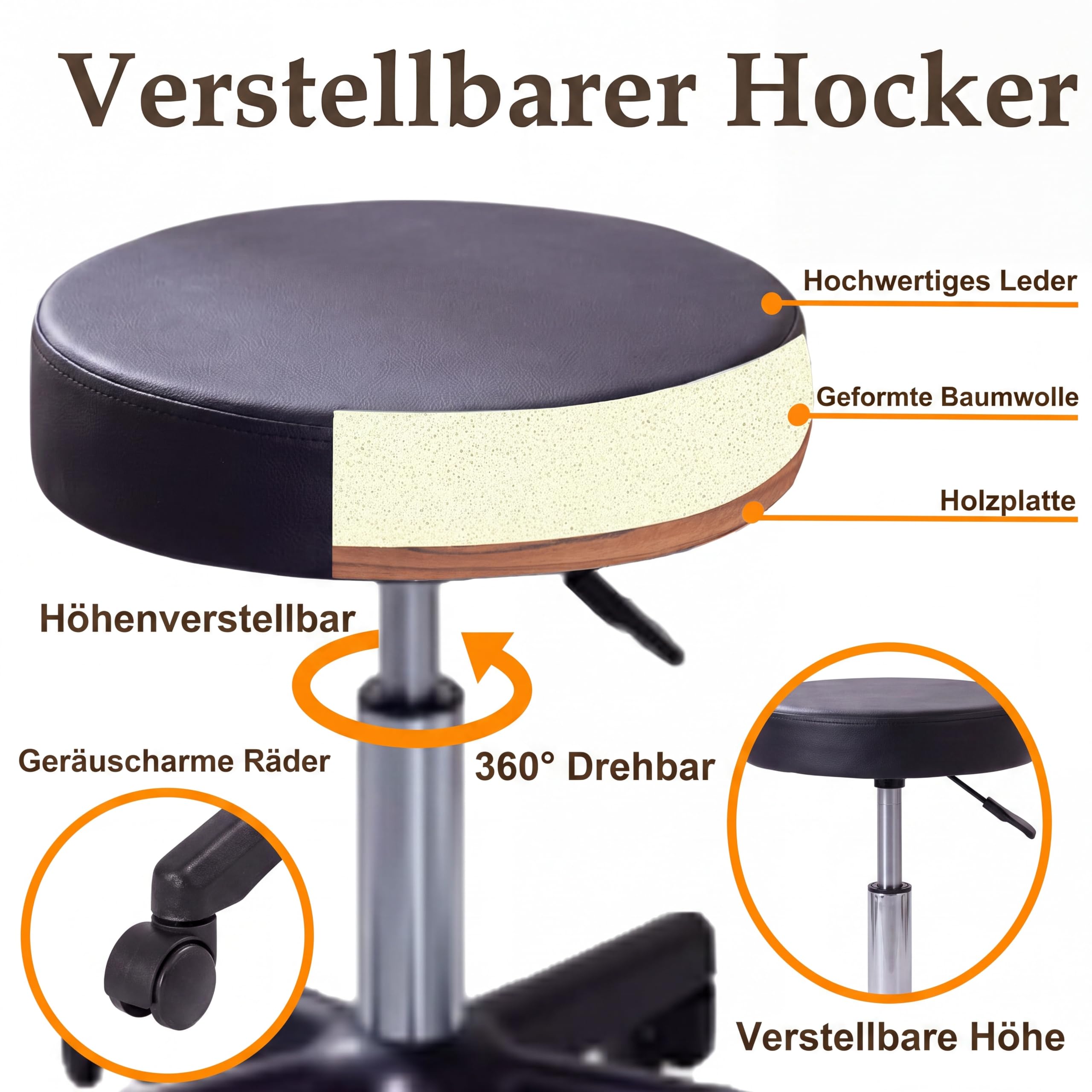 Kosmetikliege Elektrisch, Kosmetikstuhl Höhenverstellbare, Massagetisch & Tattooliege mit abnehmbaren Armlehnen & Kopfteile, Massageliegen PU-Leder Set für Spa, Tattoo, Gesichtspflege (Schwarz)