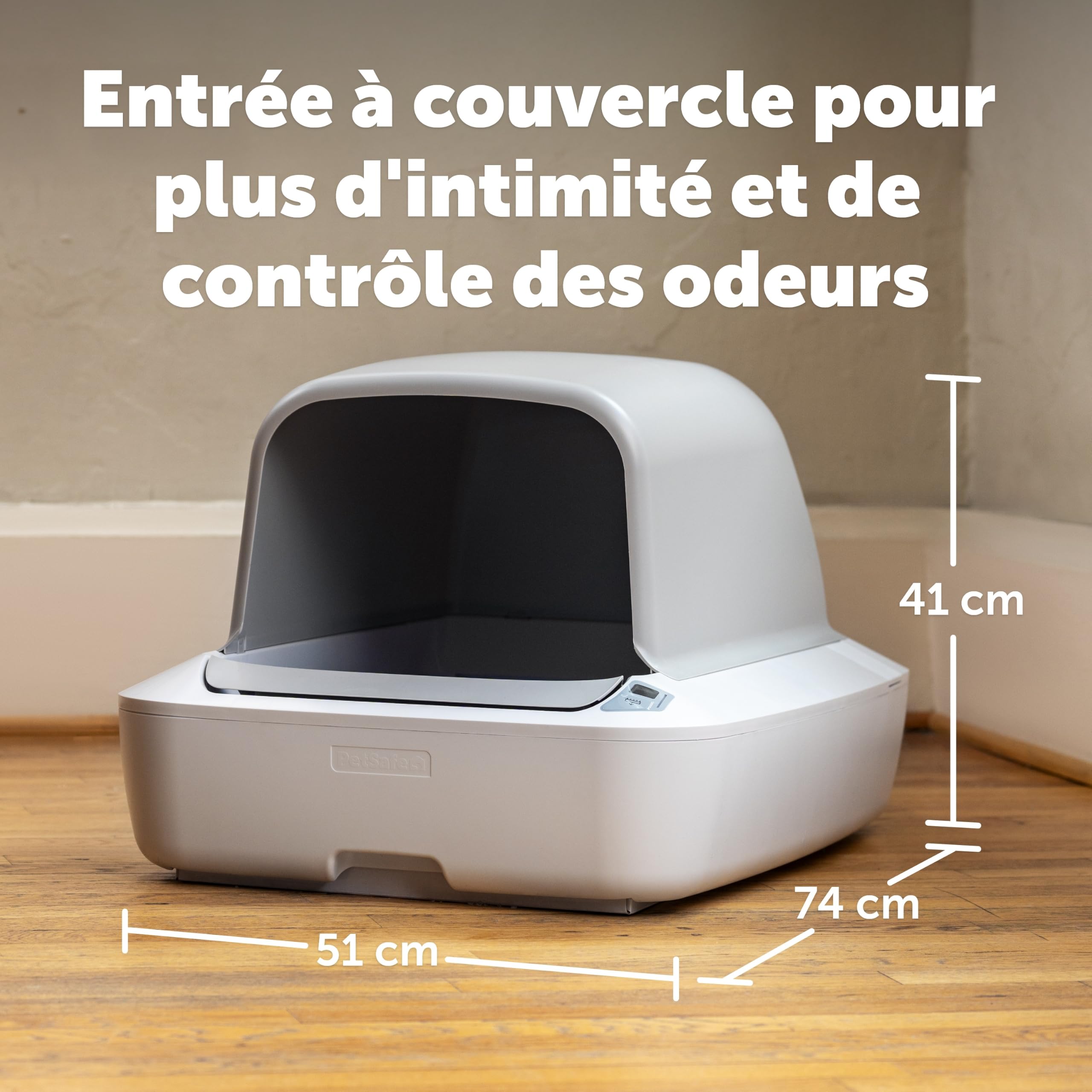 PetSafe ScoopFree Crystal Pro Coperta Toilette Autopulente per Gatti – Controllo Avanzato degli Odori – Include 1 Vassoio in Cristalli Monouso – Fino a 30 Giorni Senza Pulizia