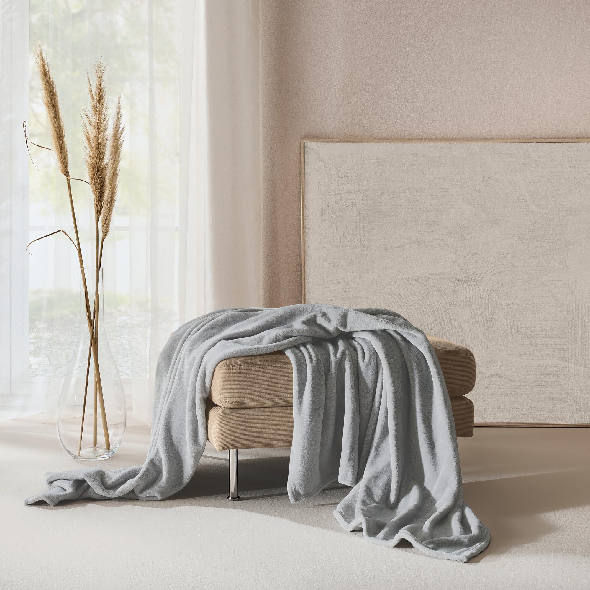 Kuscheldecke Kaninchen Plüsch Flauschige Decke Soft Wohndecke Dick