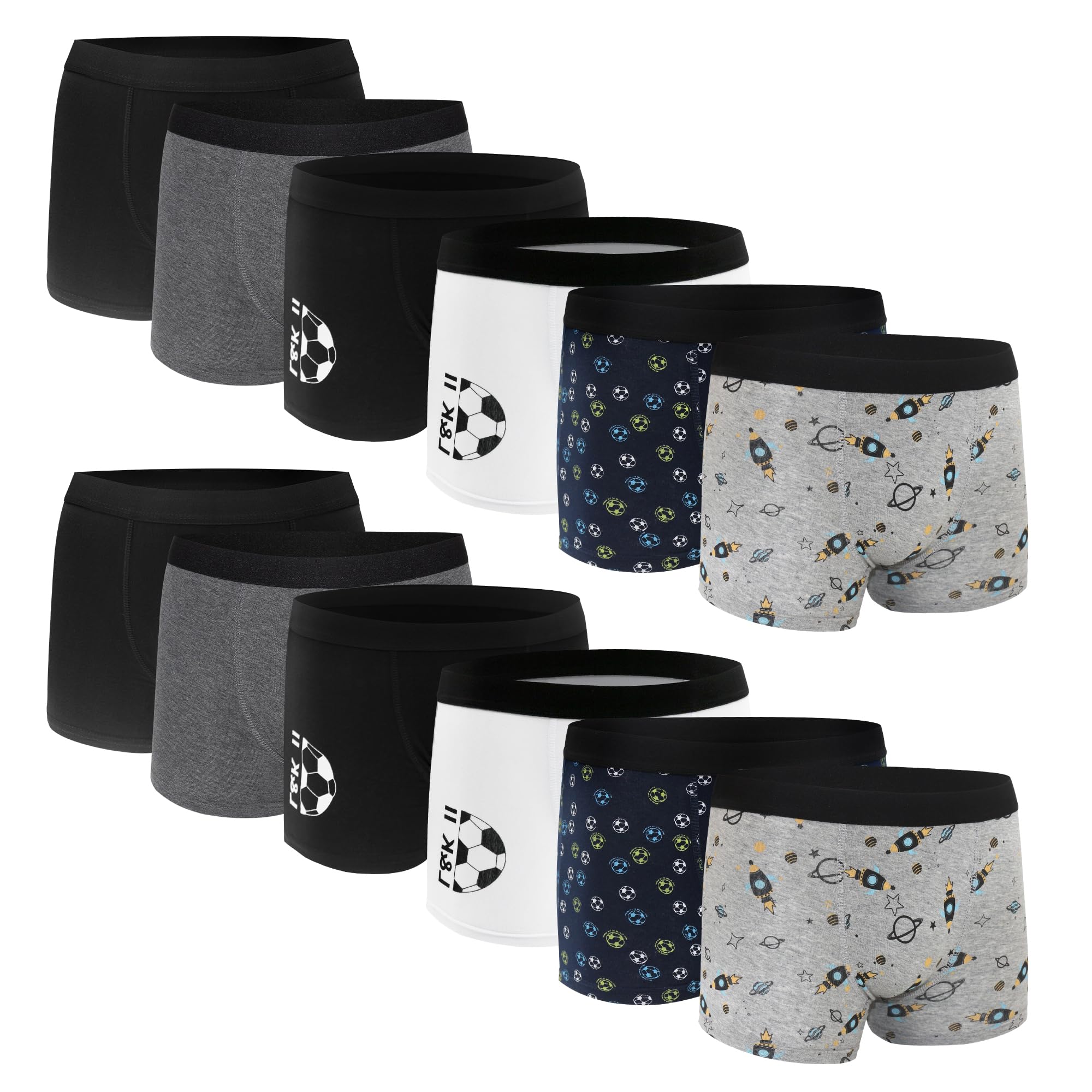 6 Mutande In Cotone Per Ragazzi - Morbide, Ipoallergeniche, Taglie 2-12 Anni, Colorate - Foto 9