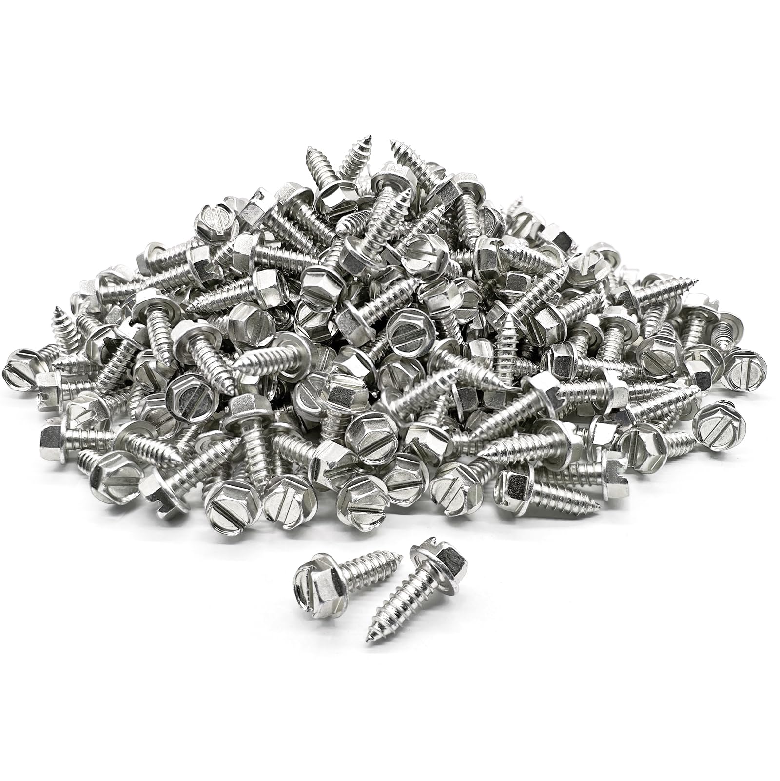License Plate Screws - Stainless Steel Pack of 4 -25 License Plate Screws - Stainless Steel Pack of 4 -25