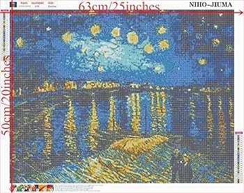 Amazon | NIHO-JIUMA ゴッホの星月夜 ローヌのダイヤモンドペイン