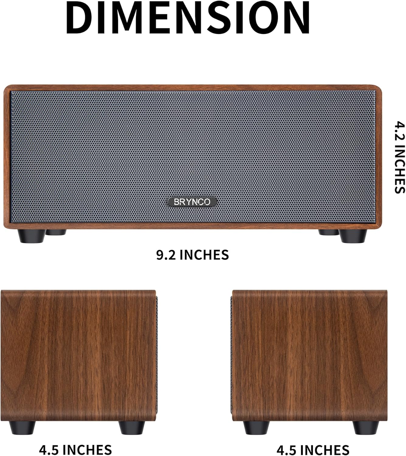 Upgraded Wired Computer Speakers for Desktop PC and Laptop, USB-Powered with 3.5mm Audio Jack, Rich Bass & Clear Sound for Home, Office, Gaming (Elegant Brown) - Image 7