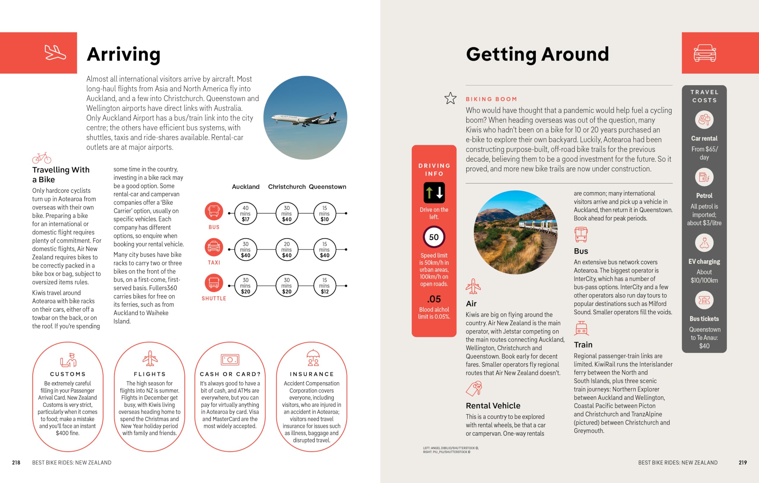 Best Bike Rides New Zealand 1ed -anglais-: 48 Day Trips on Two Wheels | Detailed Directions & Maps | Covers Marlborough, Bay of Islands and Queenstown