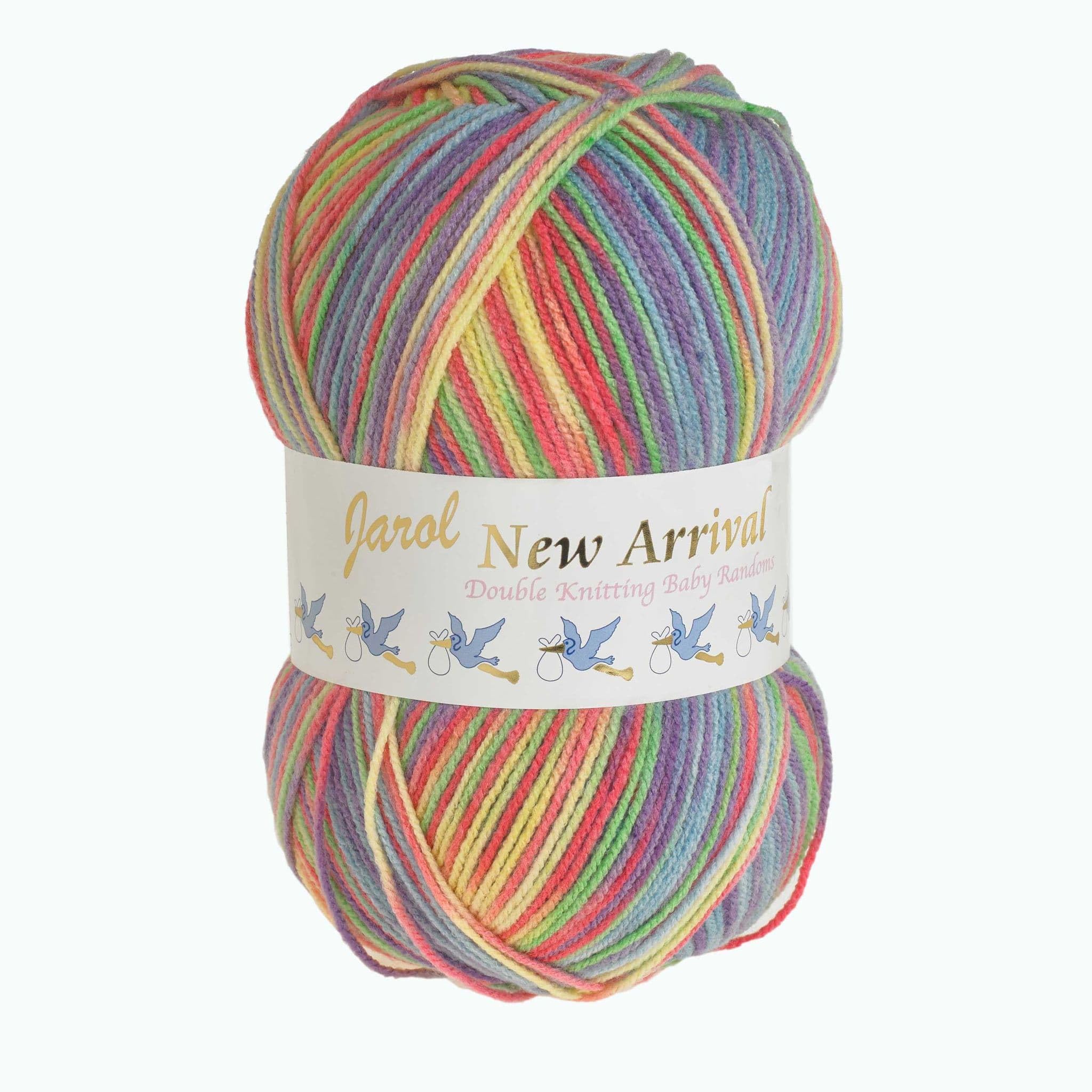 Jarol New Arrrival Baby Random Double Knit/DK Knitting & Crochet Yarn. Baby Yarn Available in a Selection of Variegated Shades, 100% Acrylic, 600 Metres, 200g Balls, Pack of 5, Peyto