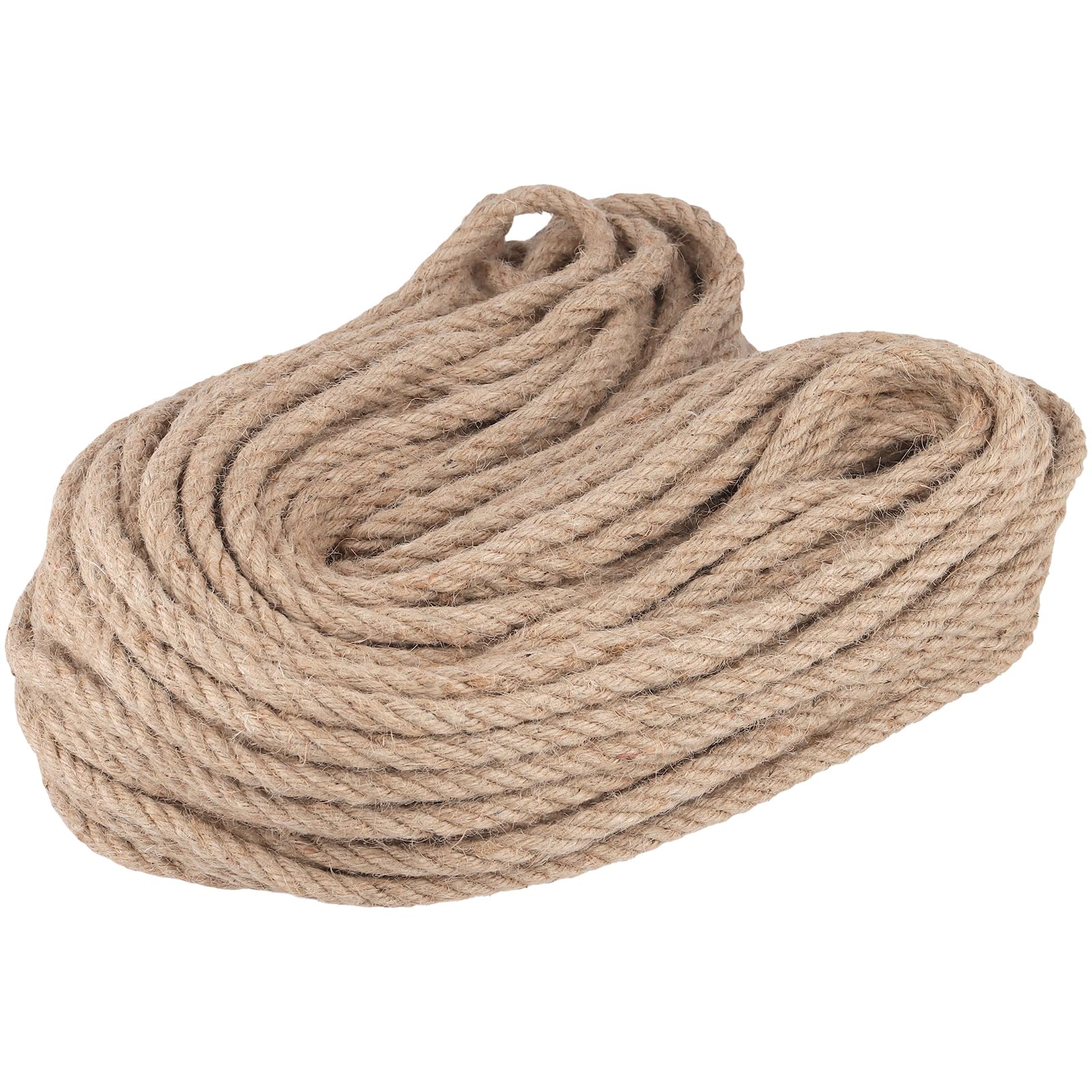 HONYUET 10mm Jute Rope, 50m Hemp String Twine for Garden, Craft, DIY, Home Decor, Brown