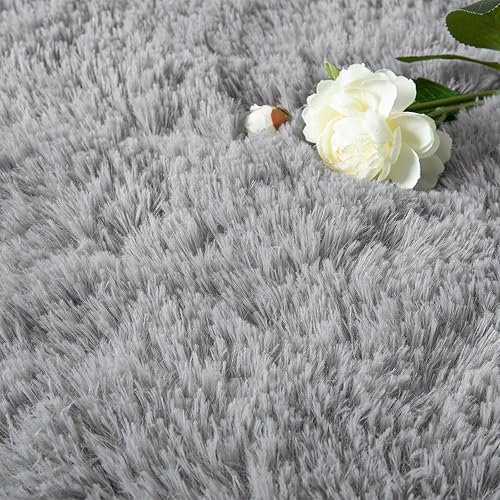 Miniatura 7 de Softlife Alfombras esponjosas para dormitorio, alfombra de área bonita para niñas y niños, decoración del hogar, 2 x 5 pies, alfombra ovalada de