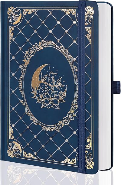 MGGAO Lined Journal Notebook for Women Men, A5 Hardcover Journal