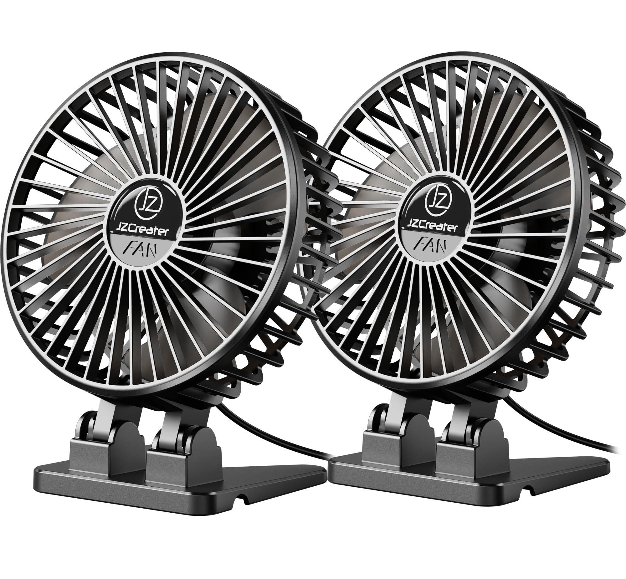 JZCreater USB Desk Fan 2-Pack