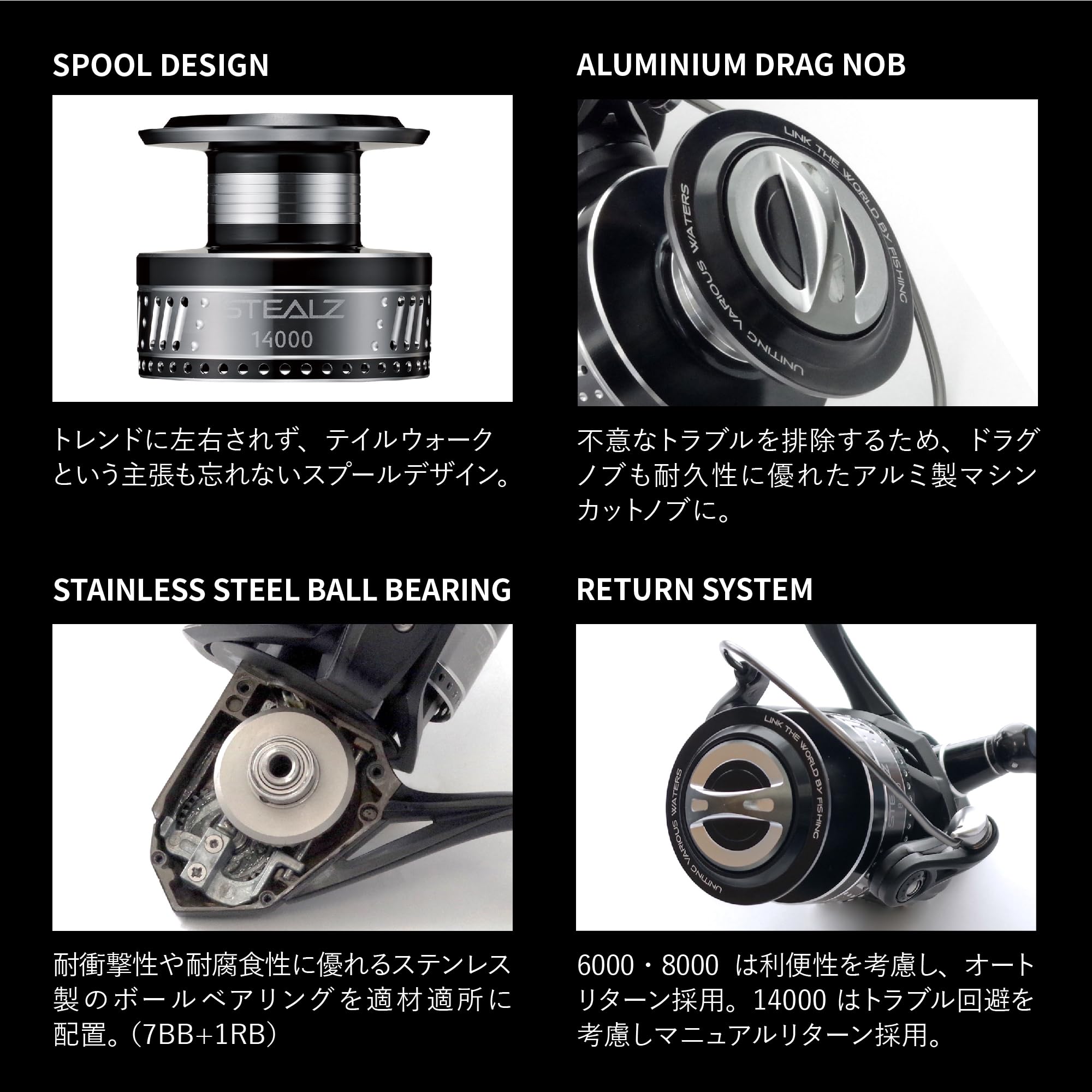 Amazon | テイルウォーク(Tailwalk) リール STEALZ ステルス 6000 