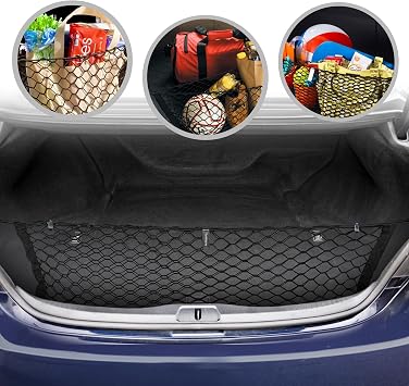 Envelope Style Trunk Mesh Cargo Net For Lexus LS430 LS460 LS600h 2001- 2017 - Car Accessories - Premium Trunk Organizers and Storage - Cargo Net for Sedan - Vehicle Carrier Organizer for Lexus LS