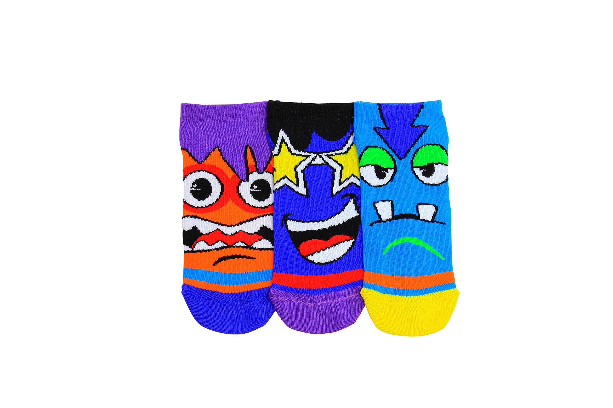United Oddsocks - 3 Oddsocks Liners For Boys - Mash - UK 12-5.5 EUR 30.5-38.5 US 13.5-8