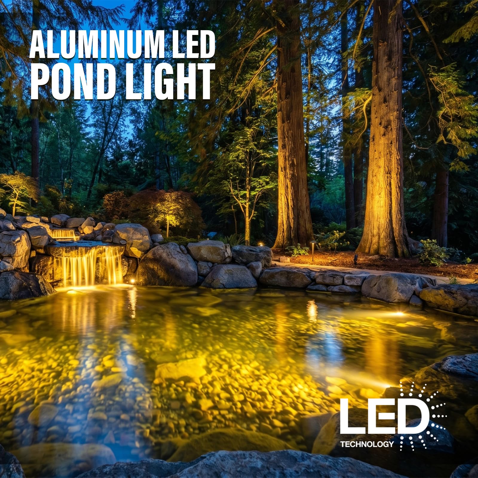 Amazon.com : VENUS MANUFACTURING 2 Pack Low Voltage LED Pond Light