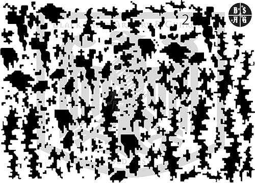 Miniatura 3 de Black Sheep AG USMC MarpatDigital Camouflage Stencil para Cerakote Gunkote Duracoat Avery máscara de pintura adhesiva vinilo amarillo de alto calor