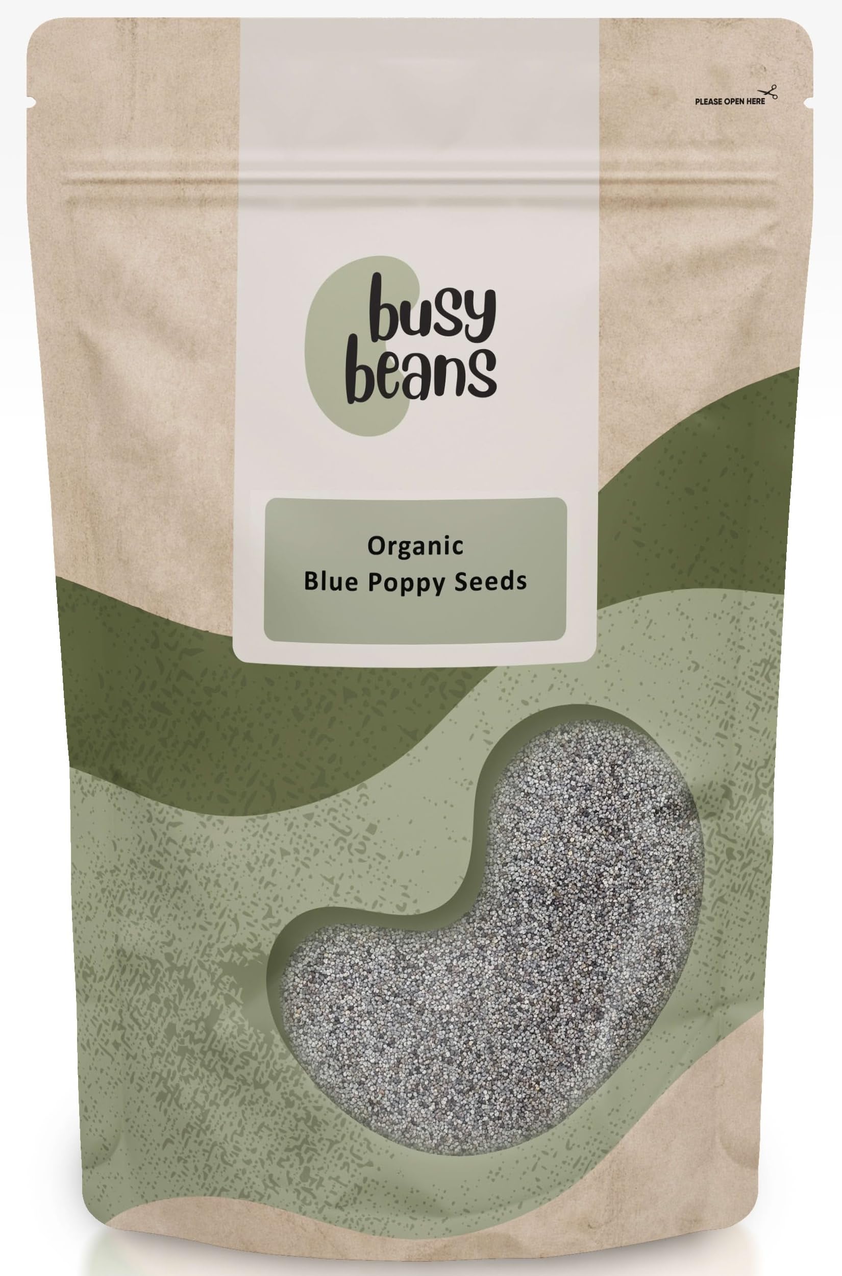 Organic Blue Poppy Seed - Certified Organic - by Busy Beans Organic (100g)
