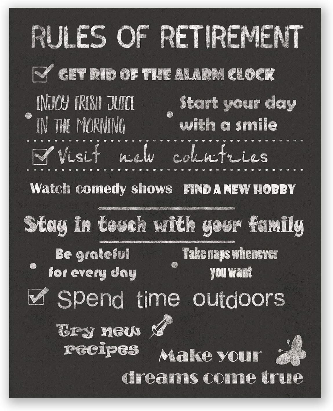 Pgbureau Retirement Poster Rules of Retirement Fun Retirement Gifts