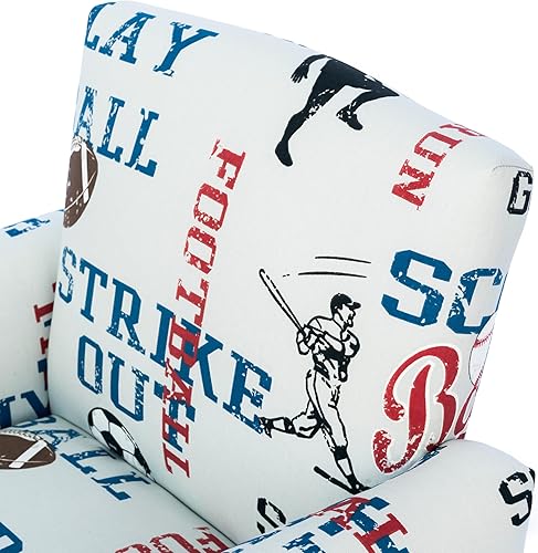 Miniatura 16 de Sillón personalizado para niños pequeños, mecedora tapizada con personalización, silla para niños pequeños con nombre personalizado, cómodo sillón