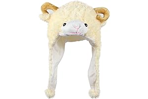 Bioterti: One Size Plush Fun Animal Hat with Mittens