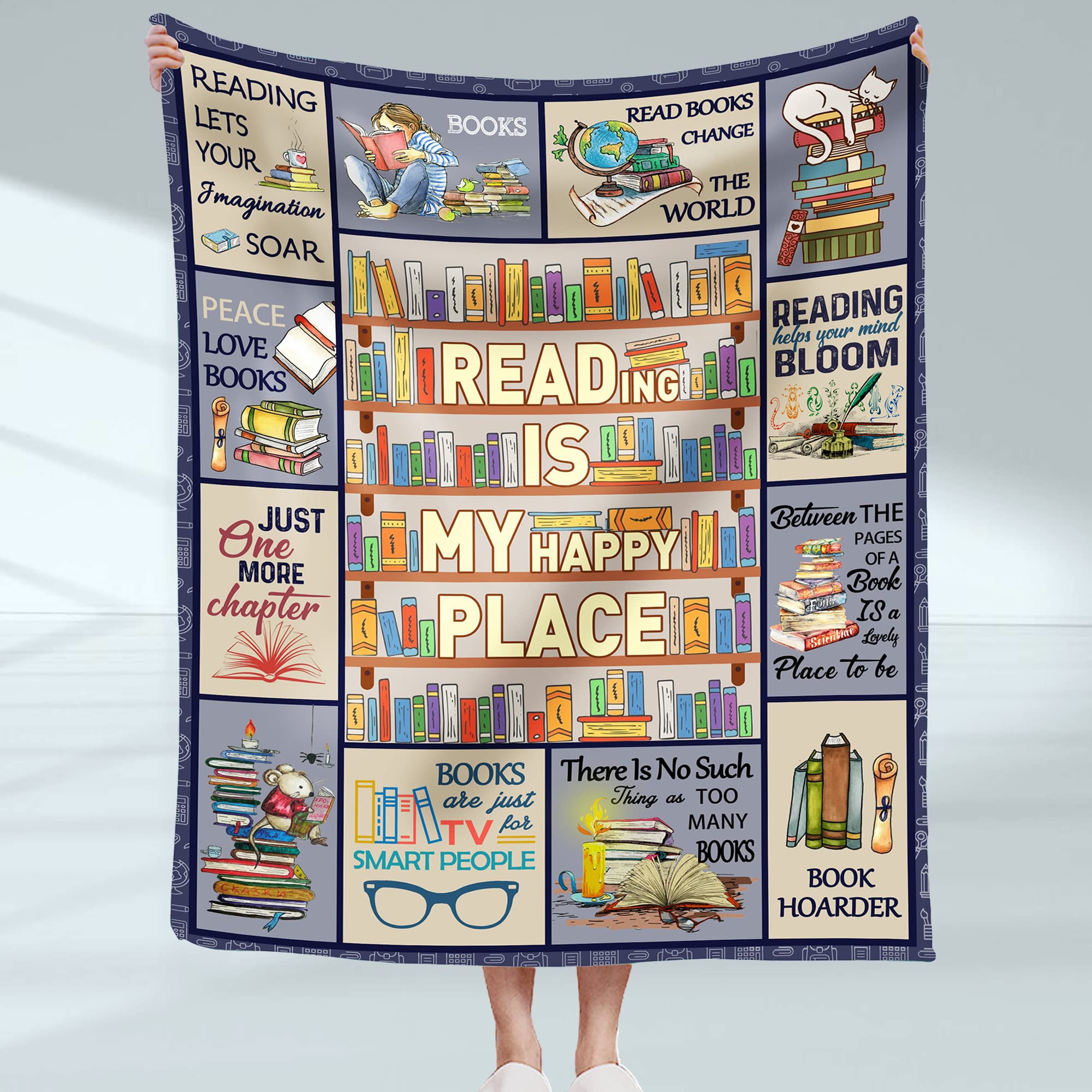 Regalo Per Lettrice Cujuyo Coperta Per Amanti Dei Libri, Regalo Per Bibliotecari E Regali Lettori