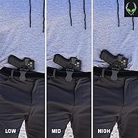 Vista 8 de Funda Alien Gear Photon - IWB o OWB, Mano Derecha o Izquierda, Lista para Ópticas, Opciones de Luz Compacta o Sin Luz - Múltiples Ajustes Disponibles