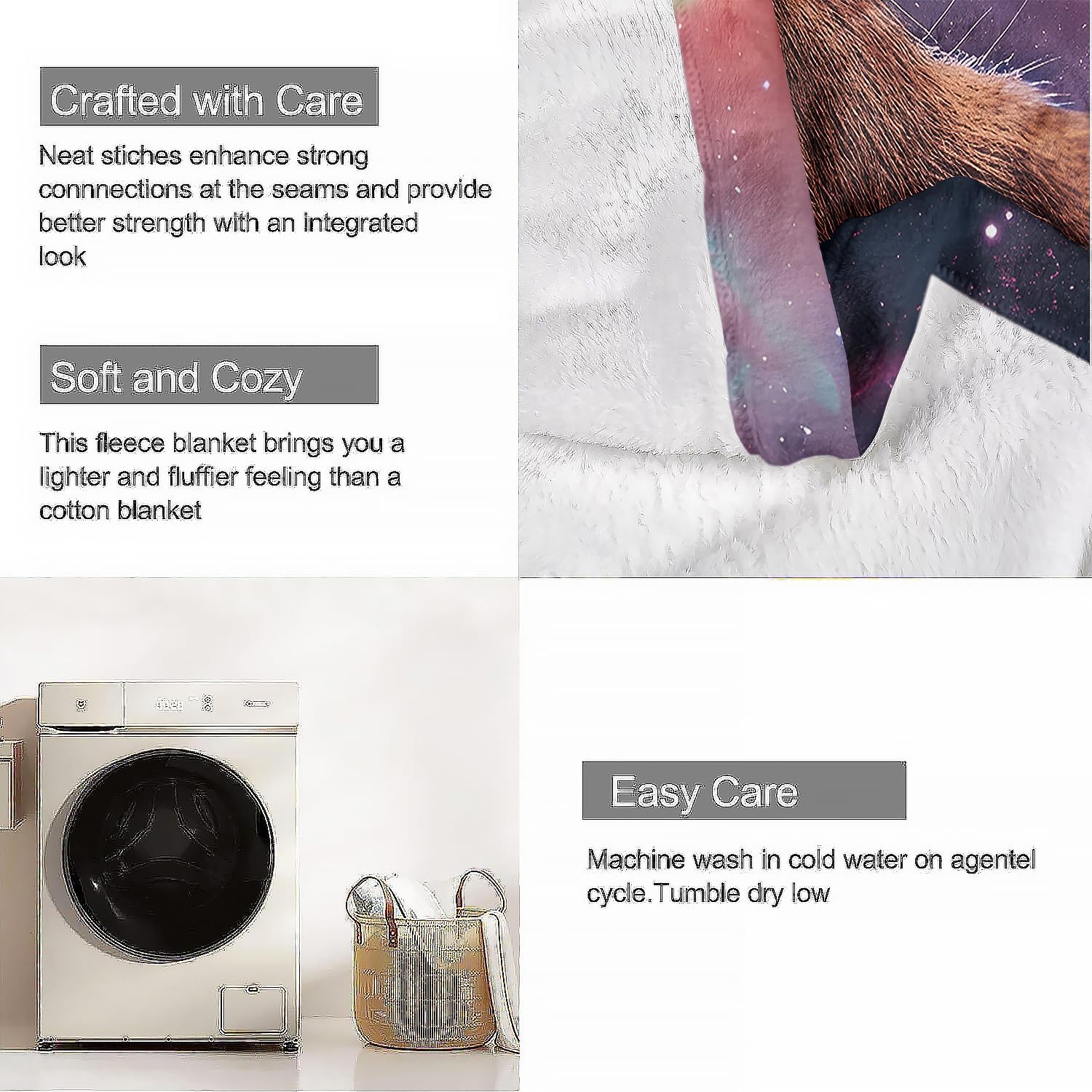 YISUMEI Capybara Gifts Throw Blanket, 50"x60", Space Galaxy Capybara Cozy Blanket for Women, Kids and Teens, Ultra Soft Plush Fleece Flannel Blanket for Couch & Bed, Room Decor