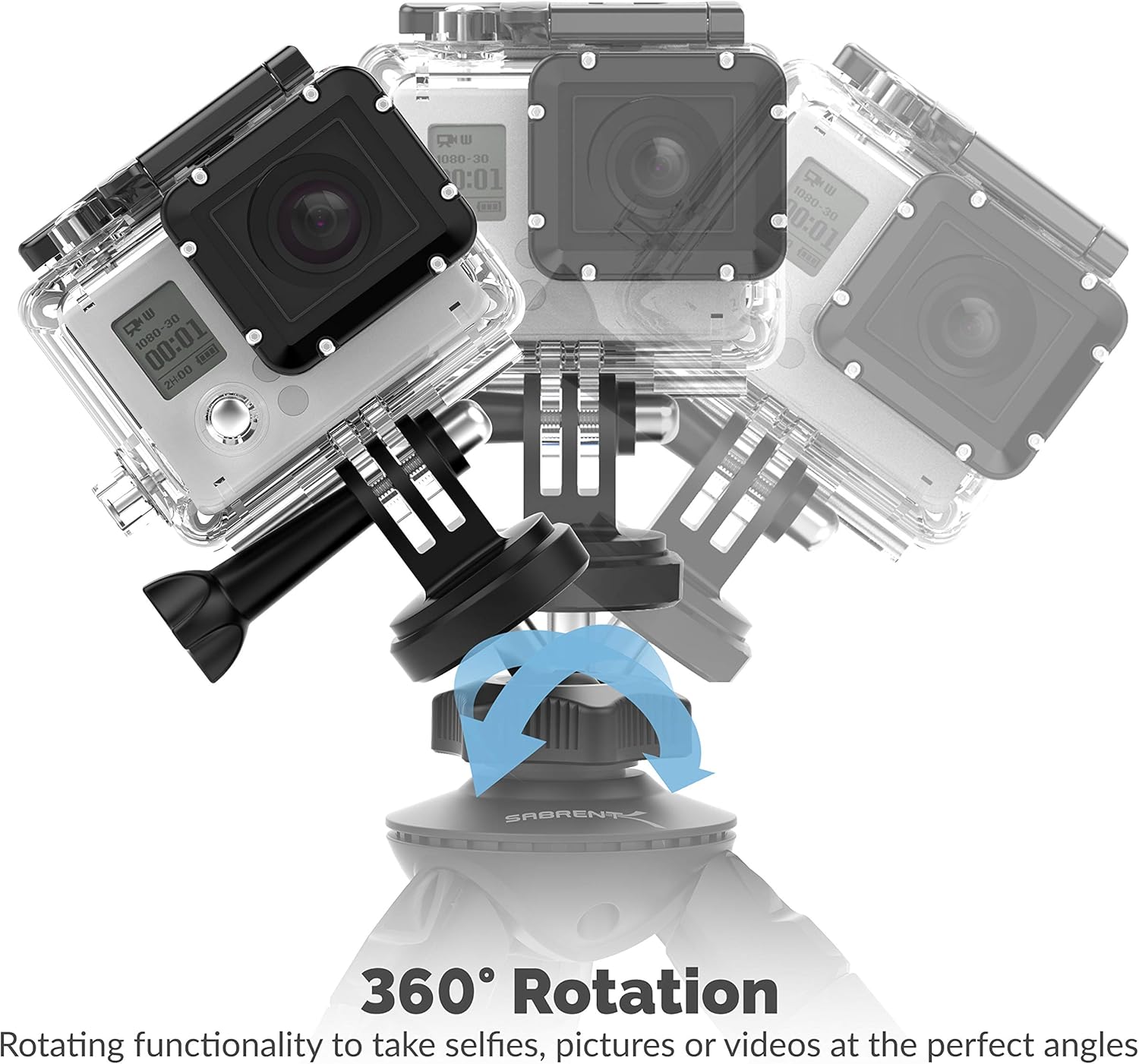 SABRENT Universal Flexible Tripod with Ball Head Bundle for Standard Tripod Mount (TP-FLTP-Vi)