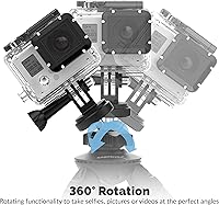 Vista 5 de SABRENT Paquete de trípode flexible universal con cabezal de bola para montaje de trípode estándar (TP-FLTP-TBHD)