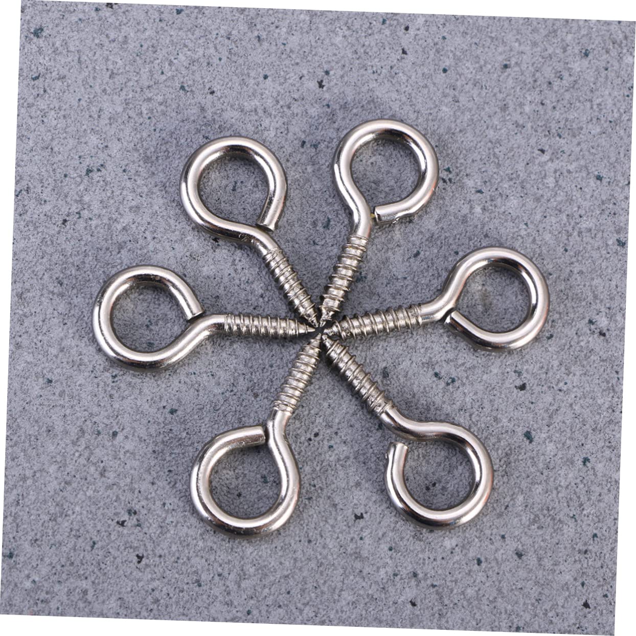 50pcs Ergonomic Screw Eye Bails Jewelry Hooks Impeccable Craftsmanship for Necklace Chain
