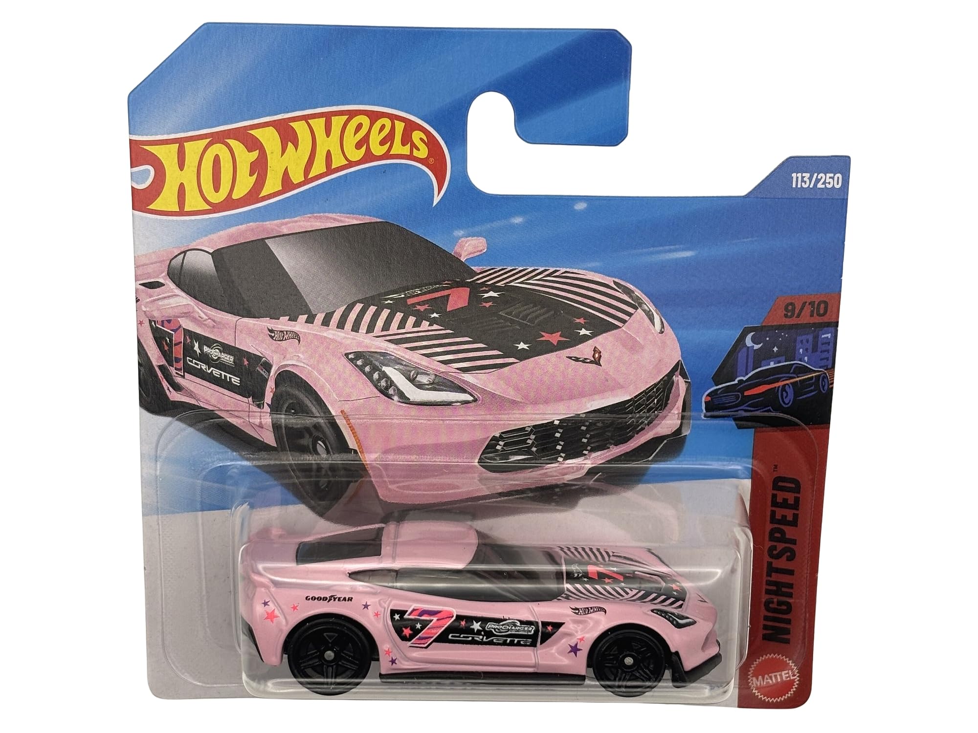 Hot Wheels - Corvette C7 Z06 - JJJ73 - Nightspeed 9/10 - Short