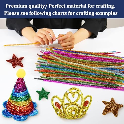 Miniatura 3 de Limpiadores de tuberías, limpiadores de tuberías para manualidades, manualidades, suministros de manualidades, suministros de arte (1000 limpiadores