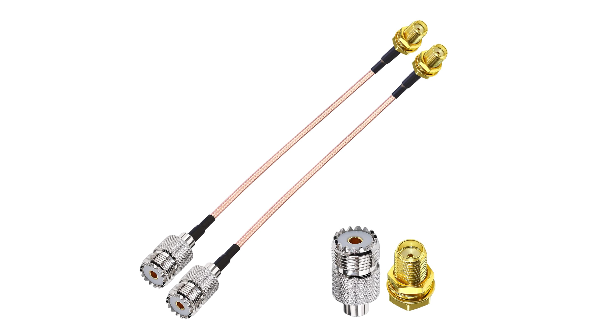 Prolunga UHF PL259 SO239 A SMA Femmina – Cavo RG316 10 Cm