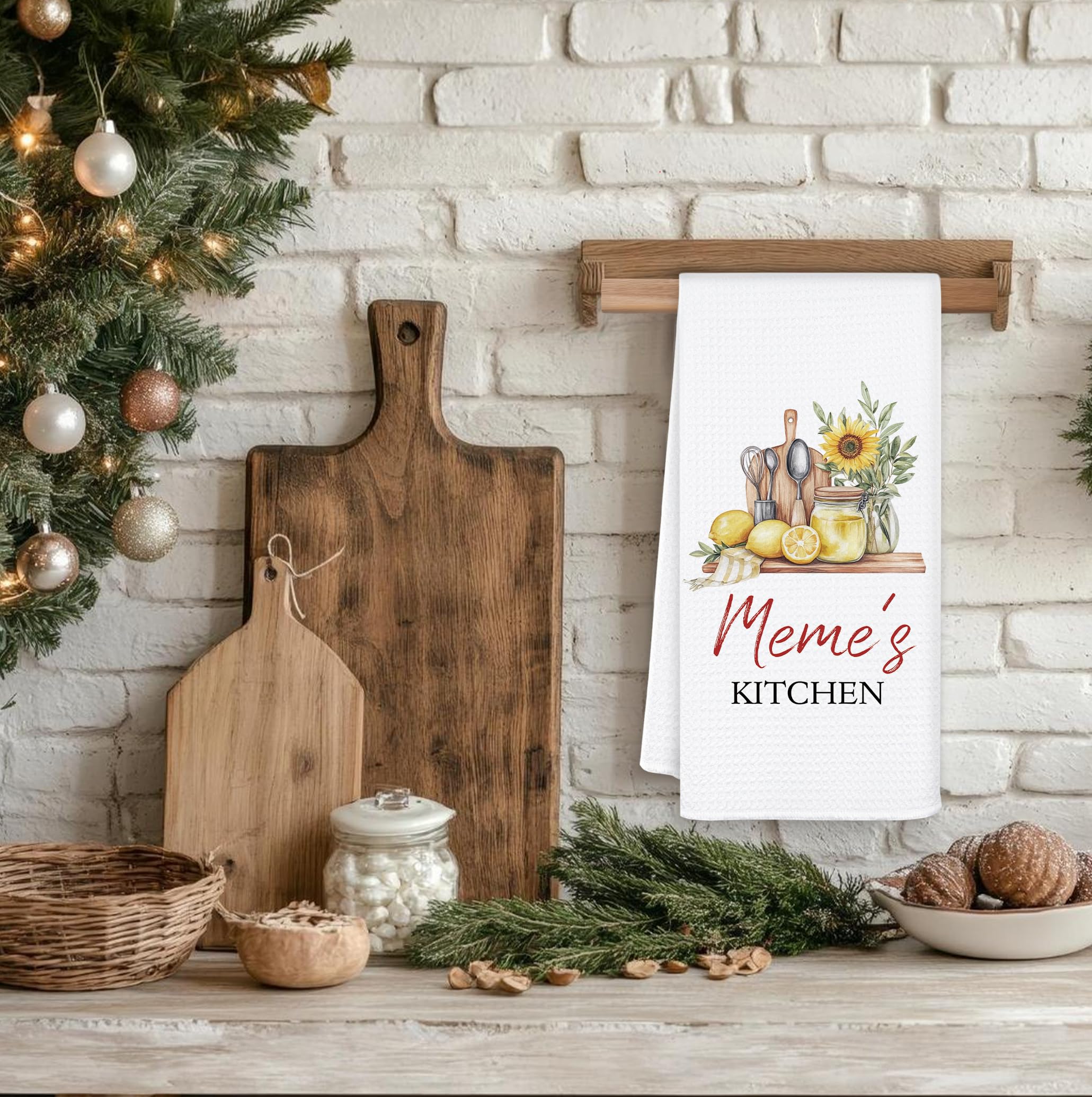 Mom Meme Kitchen Towels - Funny Dish Towels 16x24 Inches For Grandma & Mother's Day Gifts