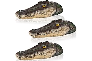 Pool Party Perfect: 3-Piece Floating Alligator Decoy Trio for Pool, Pond, and More!
