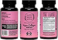 Vista 9 de Creador de colágeno vegano con ácido hialurónico – Vitaminas para el cabello y las uñas para un brillo juvenil Refuerzo de queratina y elastina