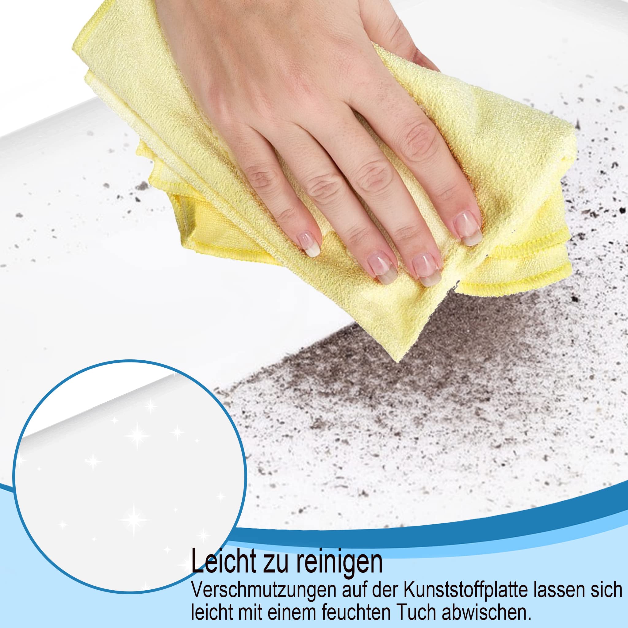 Aufun Wybieg dla królików z drzwiczkami Klatki plastikowe DIY dla małych zwierząt Wybieg wewnętrzny, dla małych zwierząt, świnek morskich, chomików, 145x75x48cm, Biały