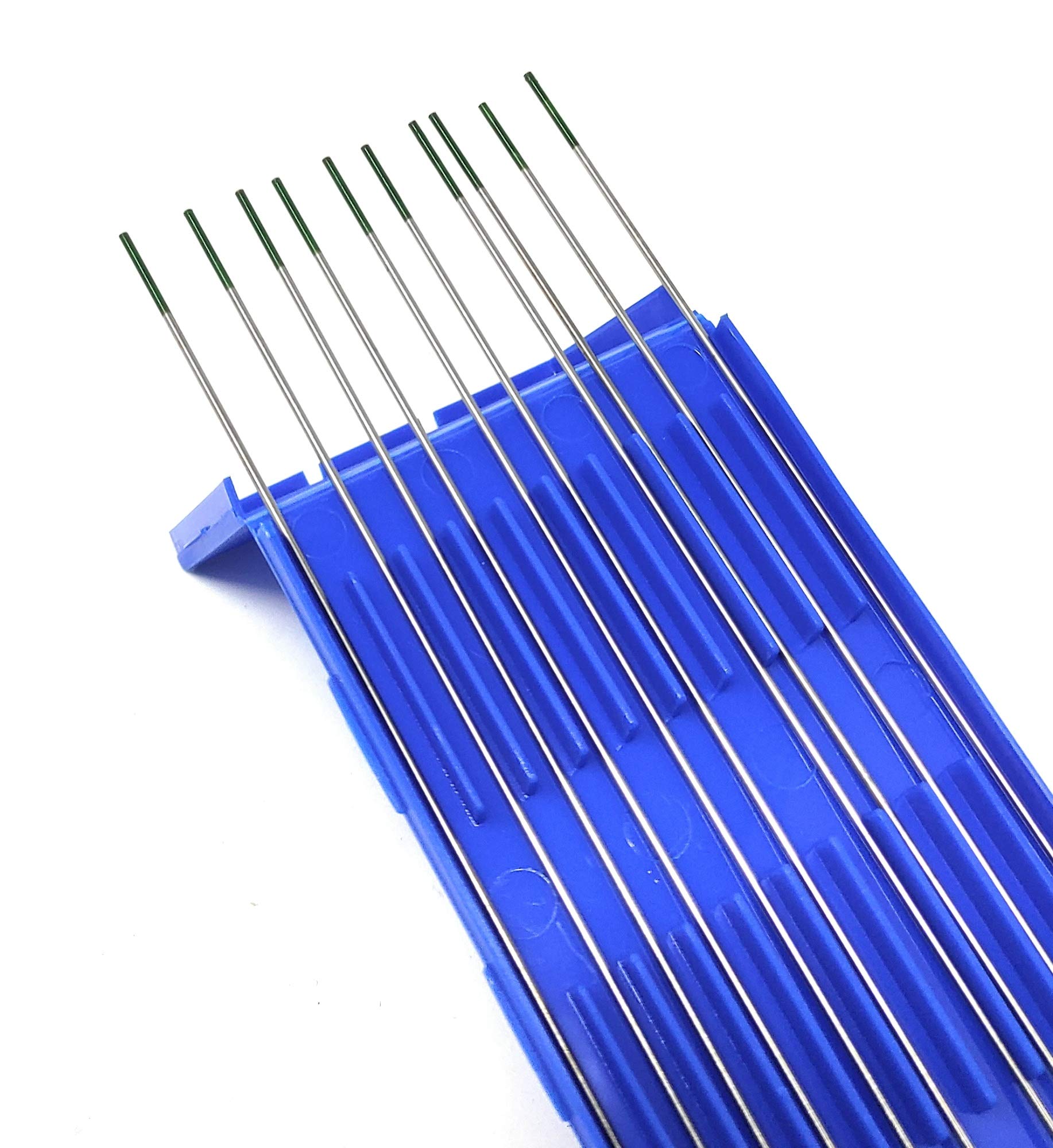 ELCAN Tungsten TIG Welding Pure Green WP Professional, 1,0 1,6 2,0 2,4 3,2 mm WIG-Brenner-Schweißelektroden, enthält 10 Einheiten – Abmessungen: 1,0 x 175 mm