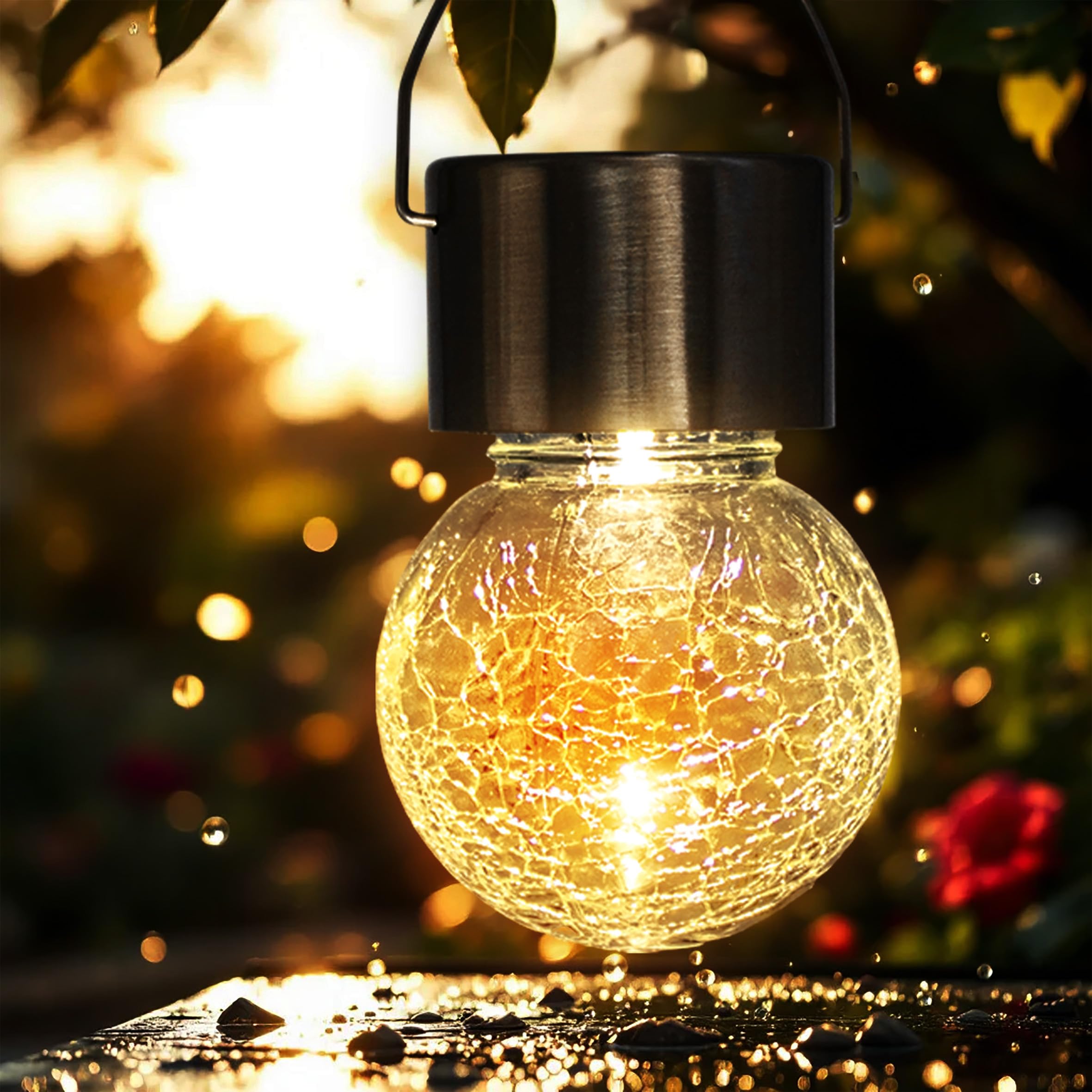 Spetebo 5 x solarna lampa wisząca LED – dekoracja ogrodowa lampa solarna lampa ogrodowa lampa wisząca