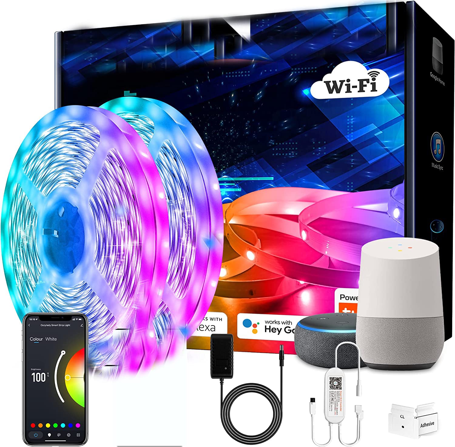 Gesto 10 Meters LED Strip Lights with Adaptor - Music Sync RGB Lights with Alexa, Google & App Operated 600 Led Waterproof Smart Light - Multicolor LED Lights for Home,Diwali,Christmas,Gaming Room (B0BNXMDTHB) Amazon Price History, Amazon Price Tracker