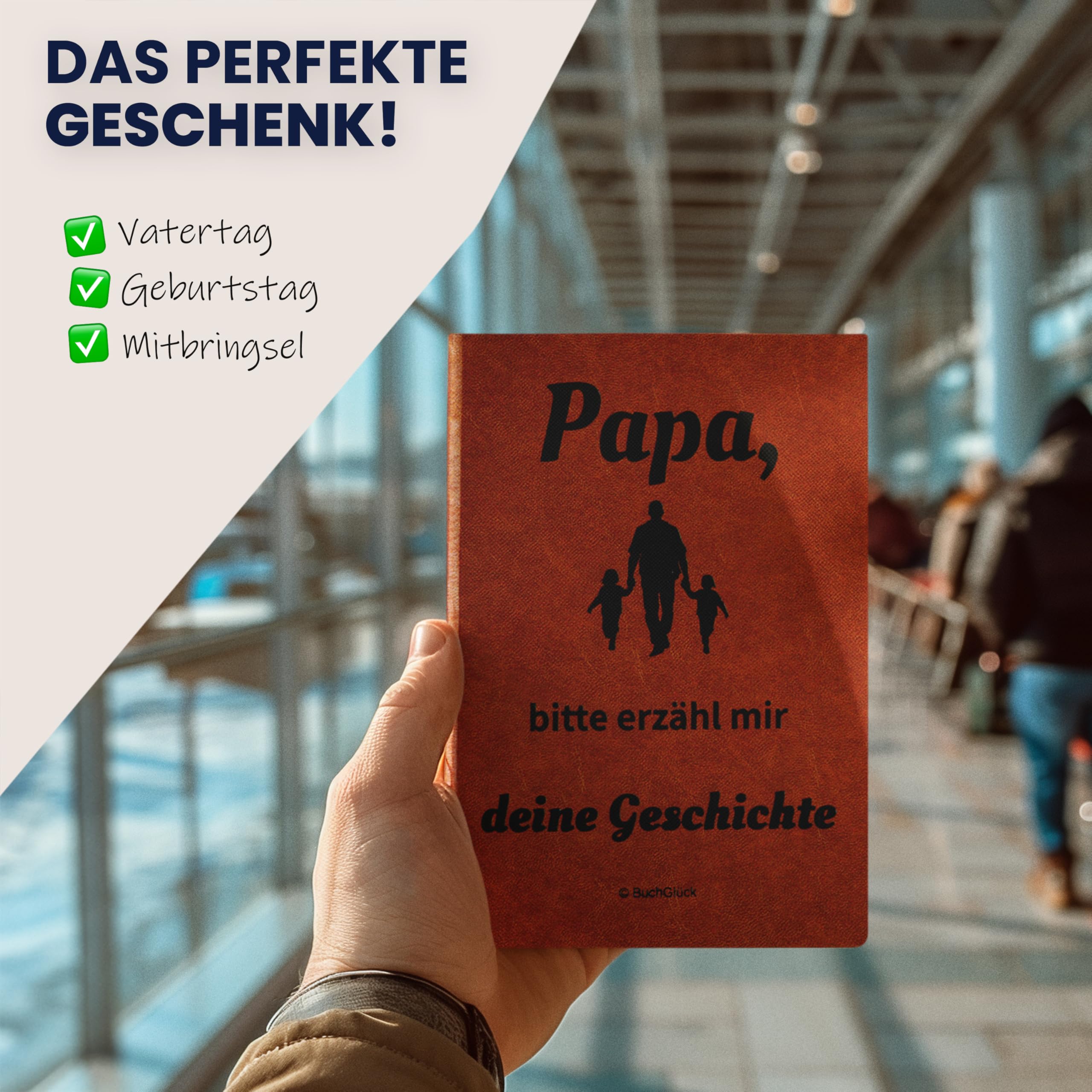 Papa, bitte erzähl mir deine Geschichte - Persönliches Erinnerungsbuch zum Ausfüllen | Mit Stammbaum & 250+ Fragen | Geschenk zum Geburtstag, Vatertag, Weihnachten | Hochwertig & edel