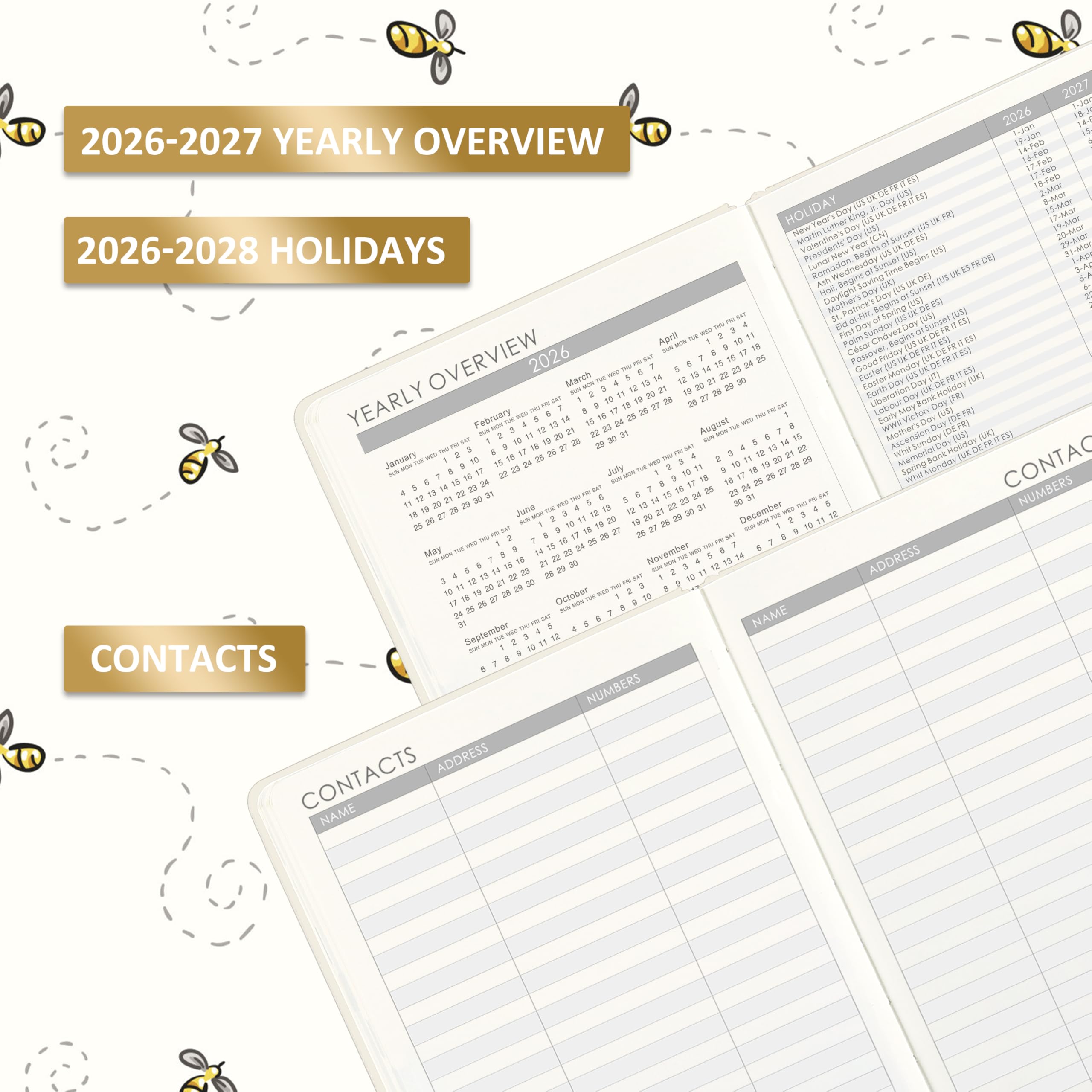 Agenda 2025-2026 Journalier - De Juillet 2025 à Juin 2026, Avec Poches Et Onglets !